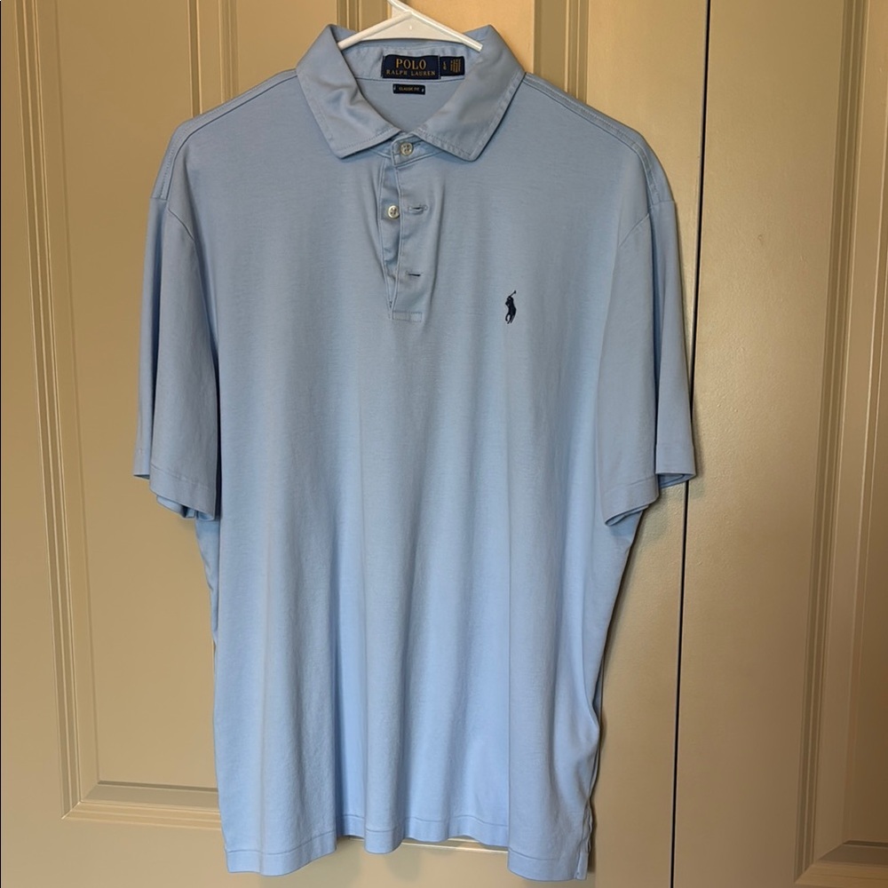 Polo by Ralph Lauren Classic Fit Light Blue Polo Shirt